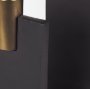 70672 - Polli Matte Black w/ Brushed Gold Metal Taper Candleholders (Set of 2)