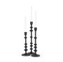 70673 - Paolo Matte Black Metal Candle Holder (Set of 3)