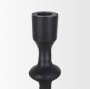 70673 - Paolo Matte Black Metal Candle Holder (Set of 3)
