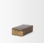 70674 - Porschia Small Antiqued Gold Metal Decorative Box