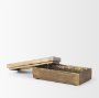 70674 - Porschia Small Antiqued Gold Metal Decorative Box