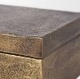 70674 - Porschia Small Antiqued Gold Metal Decorative Box
