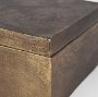 70675 - Porschia Large Antiqued Gold Metal Decorative Box