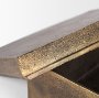 70675 - Porschia Large Antiqued Gold Metal Decorative Box