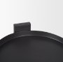 70676 - Price Large Matte Black-Brown Metal w/ Glass Hurricane Candle Holder