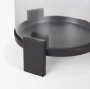 70676 - Price Large Matte Black-Brown Metal w/ Glass Hurricane Candle Holder