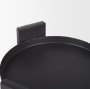 70677 - Price Small Matte Black-Brown Metal w/ Glass Hurricane Candle Holder