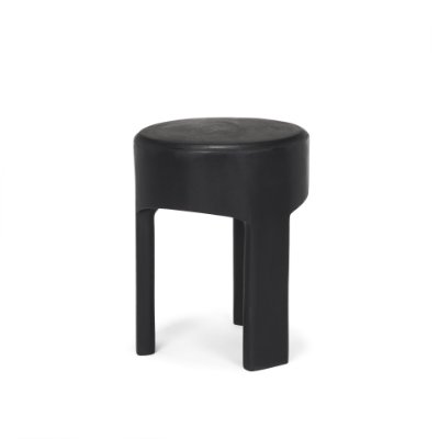 70727 - Riya Solid Black Wooden Stool