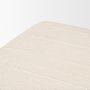 70795 - Shae Brown Wood w/ Oatmeal Fabric Ottoman