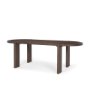 70853 - Sohan Dark Elm Wood Oval Dining Table