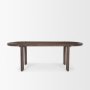 70853 - Sohan Dark Elm Wood Oval Dining Table