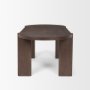 70853 - Sohan Dark Elm Wood Oval Dining Table