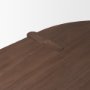 70853 - Sohan Dark Elm Wood Oval Dining Table