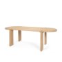 70854 - Sohan Light Brown Wood Oval Dining Table
