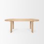 70854 - Sohan Light Brown Wood Oval Dining Table