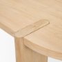70854 - Sohan Light Brown Wood Oval Dining Table