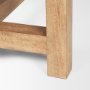 70872-AB - Suke Rectangular Natural Wood Trestle Dining Table
