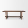 70873-AB - Suke 84" Medium Brown Rectangular Oak Dining Table
