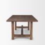 70873-AB - Suke 84" Medium Brown Rectangular Oak Dining Table