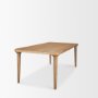 70882-AB - Suvan 84L Light Brown Rectangular Oak Wood Dining Table