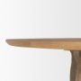 70814-AB - Sonomi Brown 59" Round Solid Rubber Wood w/Oak Tabletop Dining Table