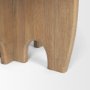 70814-AB - Sonomi Brown 59" Round Solid Rubber Wood w/Oak Tabletop Dining Table