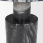 70876-AB - Taite Solid Dark Gray Marble Pedestal Accent Table