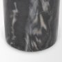 70876-AB - Taite Solid Dark Gray Marble Pedestal Accent Table