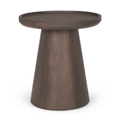 70878 - Takoda Dark Brown Wood Tapered Drum Accent Table