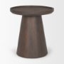 70878 - Takoda Dark Brown Wood Tapered Drum Accent Table