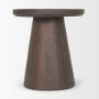 70878 - Takoda Dark Brown Wood Tapered Drum Accent Table