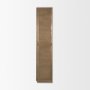 70816 - Sina Brown Oak Wood w/ Natural Rattan 2 Door Curio Cabinet