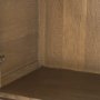 70816 - Sina Brown Oak Wood w/ Natural Rattan 2 Door Curio Cabinet