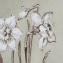 15352 - Botanical Sketch I (green) by Mercana Studio Hand Embellished Framed Art Print Matted under Glass