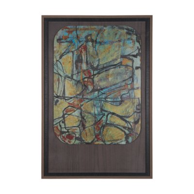 15357 - Happenings I by Mercana Studio a Hand Embellished Textured Framed Art Print Matted under Glass