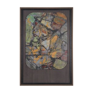 Happenings II by Mercana Studio a Hand Embellished Textured Framed Art Print Matted under Glass