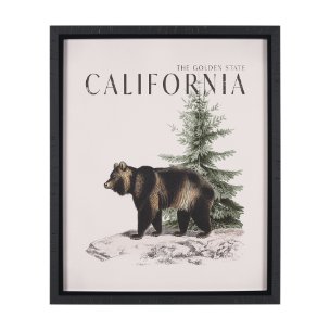 Travel Guide - California by Vintage Collection a Hand Embellished Textured Framed Art Print