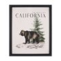 15363 - Travel Guide - California by Vintage Collection a Hand Embellished Textured Framed Art Print