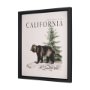 15363 - Travel Guide - California by Vintage Collection a Hand Embellished Textured Framed Art Print