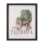 15365 - Travel Guide - Florida by Vintage Collection a Hand Embellished Textured Framed Art Print