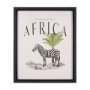 15367 - Travel Guide - Africa by Vintage Collection a Hand Embellished Textured Framed Art Print