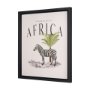 15367 - Travel Guide - Africa by Vintage Collection a Hand Embellished Textured Framed Art Print