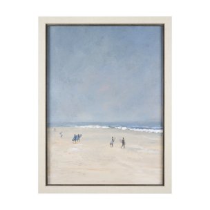 Surfers and The Sea I by Mercana Studio a Hand Embellished Textured Framed Art Print