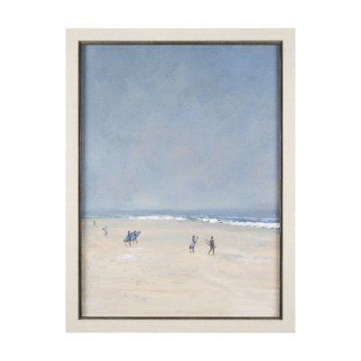 15368 - Surfers and The Sea I by Mercana Studio a Hand Embellished Textured Framed Art Print