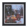 15376 - City Vibe IV by Mercana Studio a Hand Embellished Textured Framed Art Print Matted under Glass