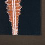 15381 - Indigo Fern 4 by Mary Margaret Briggs Hand Embellished Textured Framed Art Print Matted under Glass