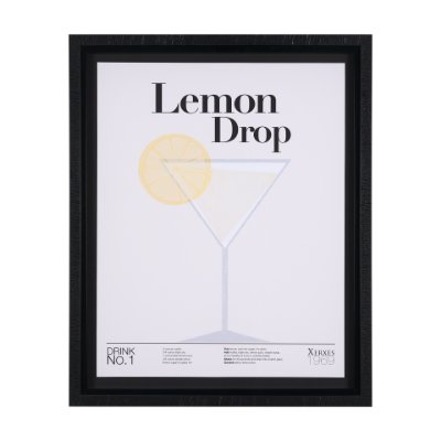 15386 - Lemon Drop by Mercana Studio a Hand Embellished Textured Framed Art Print Matted under Glass