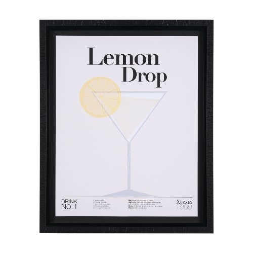 15386 - Lemon Drop by Mercana Studio a Hand Embellished Textured Framed Art Print Matted under Glass