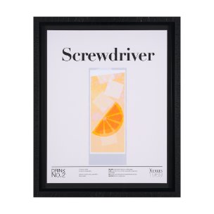 Screwdriver by Mercana Studio a Hand Embellished Textured Framed Art Print Matted under Glass