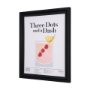 15388 - Three Dots and a Dash by Mercana Studio a Hand Embellished Textured Framed Art Print under Glass